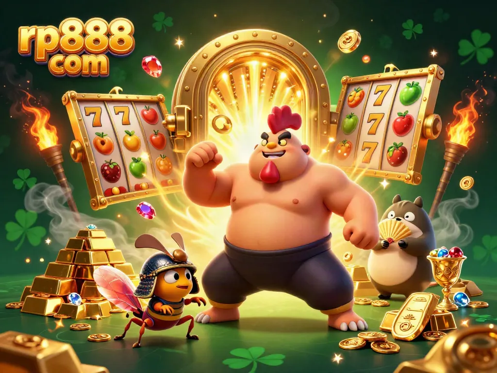 Engage in thrilling slots action with rp888 com featuring dynamic characters and vibrant casino elements.