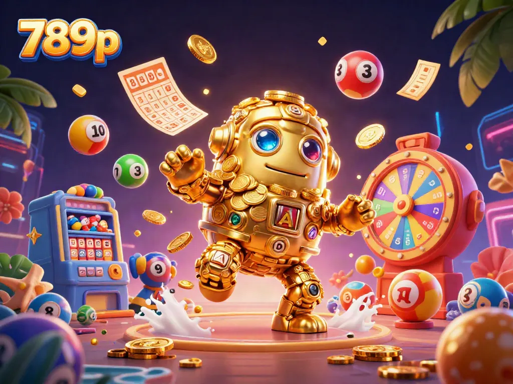 Experience the thrill of 789p with a bold golden golem and exciting casino elements.