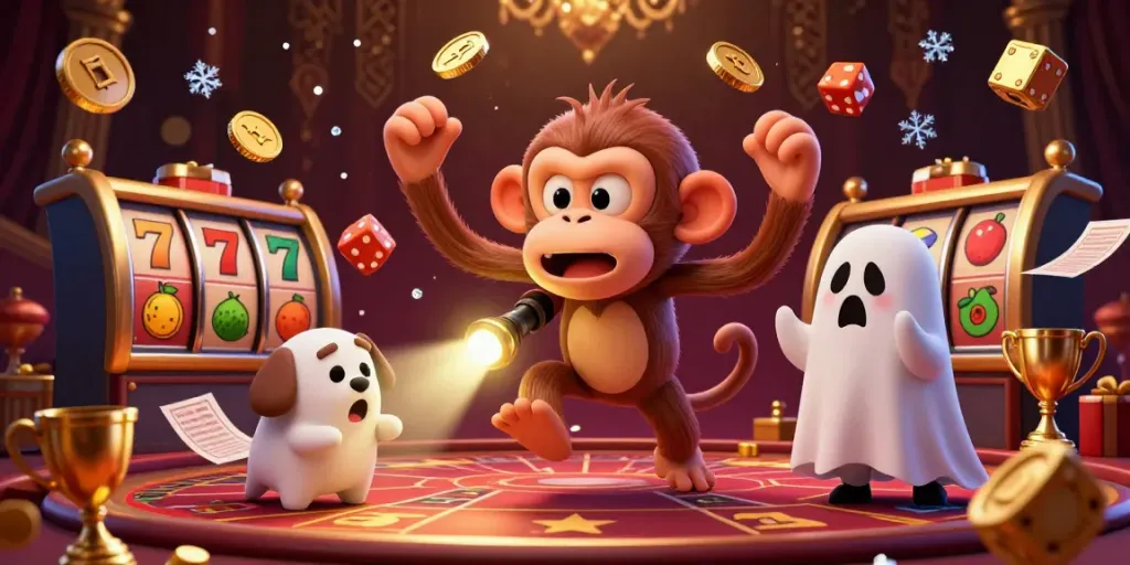 Permainan kckslot: monyet poltergeist dan anjing berburu hantu di kasino berhantu.