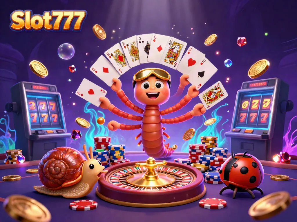 Experience thrilling gameplay with Slot777 in a vibrant casino illustration showcasing excitement and strategy.