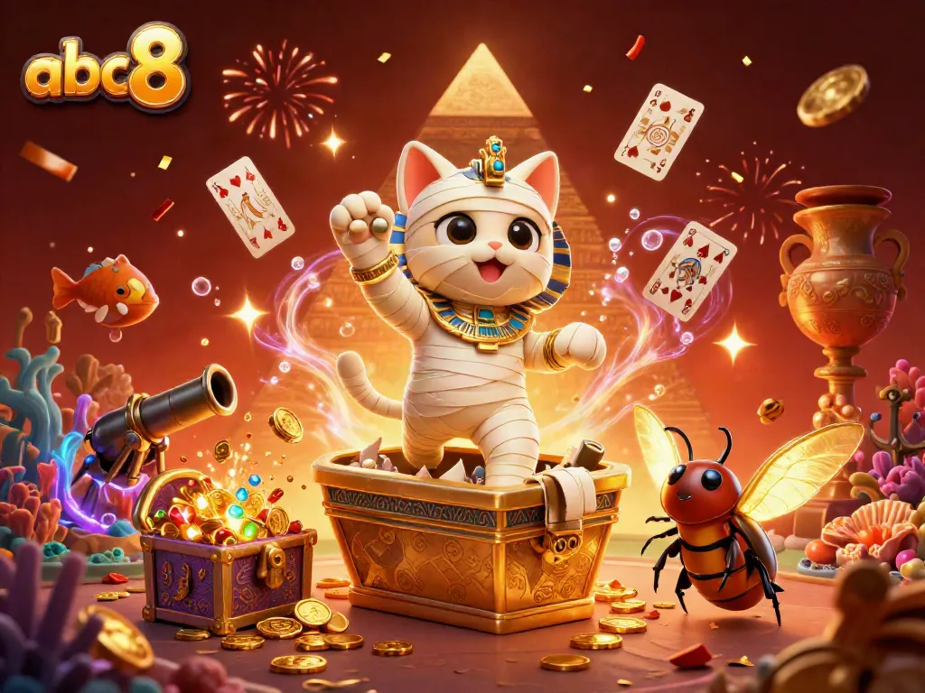 Experience thrilling games at abc8 with vibrant characters and stunning casino elements.