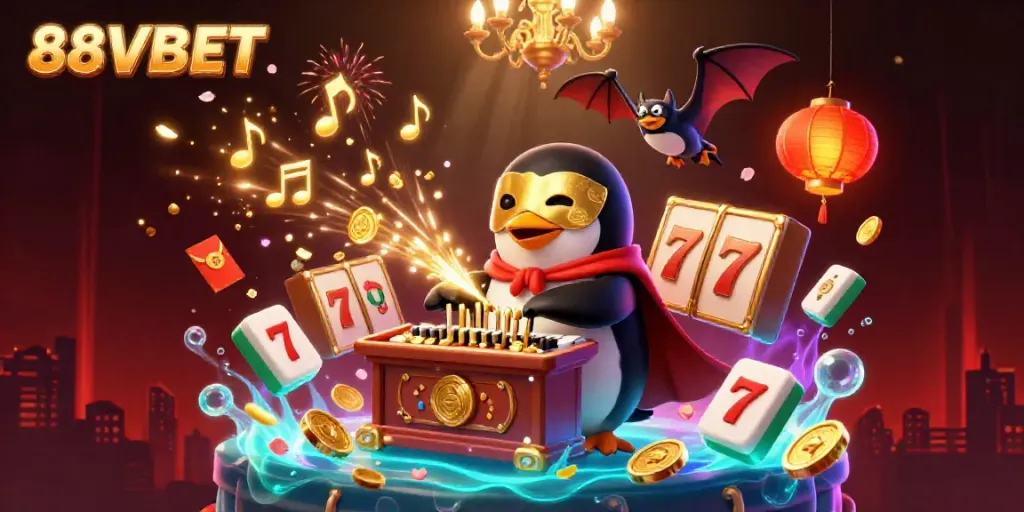 Experience winning moments with 88VBET in a vibrant 3D casino illustration featuring animated gaming elements.